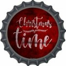 Christmas Time Novelty Metal Bottle Cap 12 Inch Sign Christmas Time Novelty Metal Bottle Cap 12 Inch Sign
