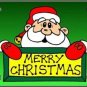 Merry Christmas Santa Metal Novelty License Plate Tag
