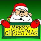 Merry Christmas Sign Novelty Aluminum Key Chain