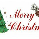 Merry Christmas White Novelty Aluminum Key Chain