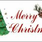 Merry Christmas White Novelty Aluminum Key Chain