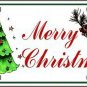 Merry Christmas Metal Novelty License Plate Tag