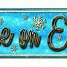 Peace On Earth Novelty Mini Metal Arrow Sign Peace On Earth Novelty Mini Metal Arrow Sign