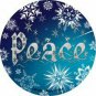 Peace Novelty Metal Mini Circle Magnet