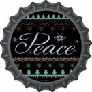 Peace Novelty Metal Bottle Cap 12 Inch Sign Peace Novelty Metal Bottle Cap 12 Inch Sign