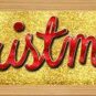Christmas With Tree Novelty Wood Mounted Metal Small Street Sign