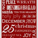 Red Holiday Wrap Novelty Metal Large Parking Sign Red Holiday Wrap Novelty Metal Large Parking Sign
