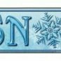 Snow Novelty Mini Metal Arrow Sign