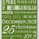 Green Holiday Wrap Novelty Metal Large Parking Sign Green Holiday Wrap Novelty Metal Large Parking Sign