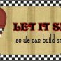 Let it Snow Metal Novelty License Plate Tag