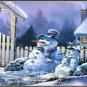 Snowmen Metal Novelty License Plate Tag