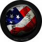 MADE IN U.S.A. American Baseball Novelty Metal Mini Circle Magnet