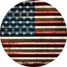 MADE IN U.S.A. American Flag Novelty Metal Mini Circle Magnet