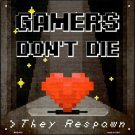 Made In U.S.A. Gamers Dont Die Novelty Mini Metal Square Sign Made In U.S.A. Gamers Dont Die Novelty Mini Metal Square Sign