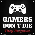 Made In U.S.A. PlayStation Gamers Dont Die Novelty Mini Metal Square Sign Made In U.S.A. PlayStation Gamers Dont Die Novelty Mini Metal Square Sign