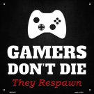 Made In U.S.A. XBOX Gamers Dont Die Novelty Mini Metal Square Sign Made In U.S.A. XBOX Gamers Dont Die Novelty Mini Metal Square Sign