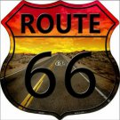 Sunset Route 66 Highway Shield Metal Sign Sunset Route 66 Highway Shield Metal Sign