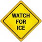 WATCH FOR ICE NOVELTY MINI METAL CROSSING SIGN