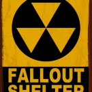 Fallout Shelter Novelty Mini Metal Parking Sign