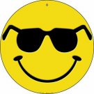 Shades Smile Novelty Small Metal Circular Sign