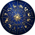 Zodiac Signs Novelty Small Metal Circular Sign