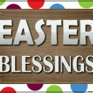 Easter Blessing Novelty Mini Metal Parking Sign Easter Blessing Novelty Mini Metal Parking Sign