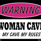 Women Cave My Cave My Rules Novelty Mini Metal Parking Sign Women Cave My Cave My Rules Novelty Mini Metal Parking Sign