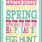 Spring Happy Easter Novelty Mini Metal Parking Sign Spring Happy Easter Novelty Mini Metal Parking Sign