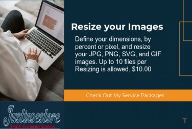 Resize your Images. Define dimensions, by percent or pixel, & resize JPG, PNG, SVG, & GIF images