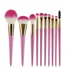 Zouyesan Free Shipping 2018 10 Makeup Brush Set Pink Cherry Quicksand Professional Beauty Tools