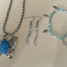 Blue Turquoise Jewelry Set