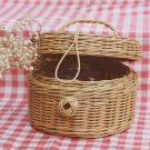 Handmade Round Rattan Basket Medium