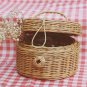 Handmade Round Rattan Basket Medium