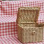 Handmade Square Rattan Basket Medium