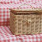 Handmade Square Rattan Basket Medium