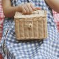 Handmade Square Rattan Basket Medium