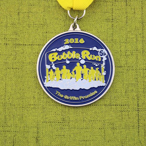 Bubble Run Custom Soft Enamel Medals