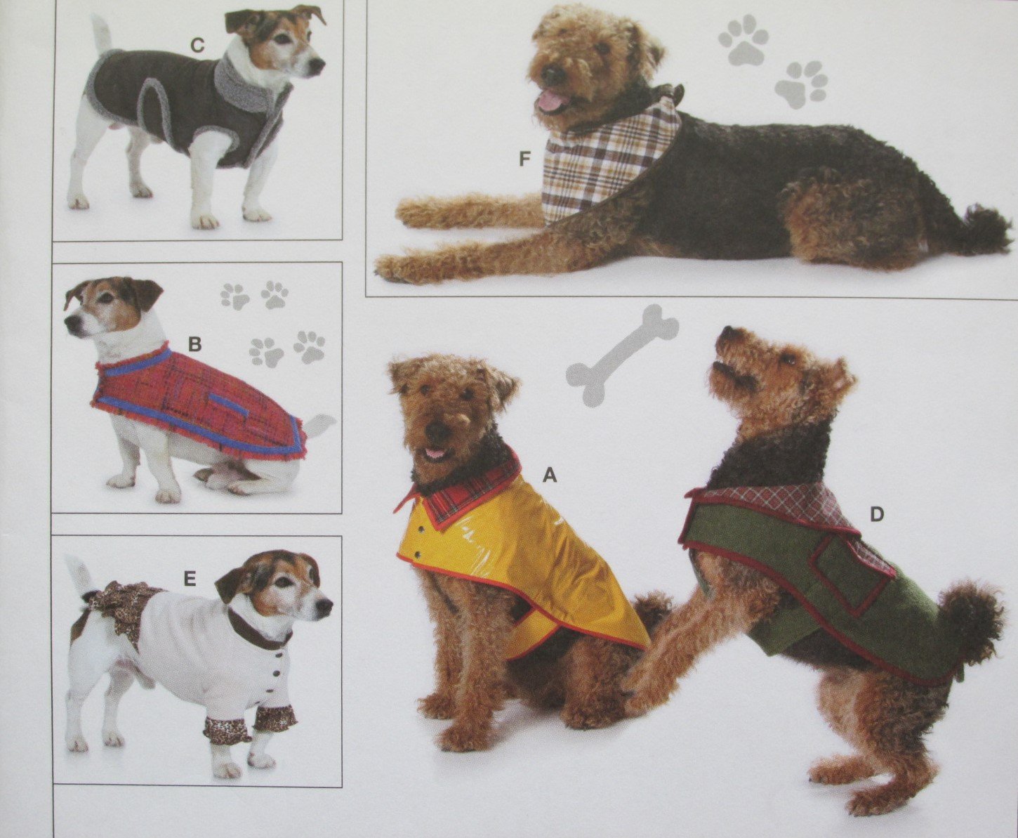 Burda 7752 Dog Coat Sewing Pattern Pet Clothing Sm - Med - Lg