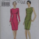 Vogue V8742 Misses' Fitted Dress UNCUT Sewing Pattern Sizes 14 - 22 8742 with Ruching Vogue V8742 Misses' Fitted Dress UNCUT Sewing Pattern Sizes 14 - 22 8742 with Ruching