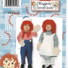 Simplicity 2510 Raggedy Ann and Andy Toddler Costume Sewing Pattern Uncut Size 1/2 1 2