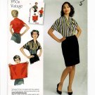 Simplicity D0741 / 8452 Vintage 1950s Blouse Sewing Pattern Reprint Size Sm Med Lg Simplicity D0741 / 8452 Vintage 1950s Blouse Sewing Pattern Reprint Size Sm Med Lg