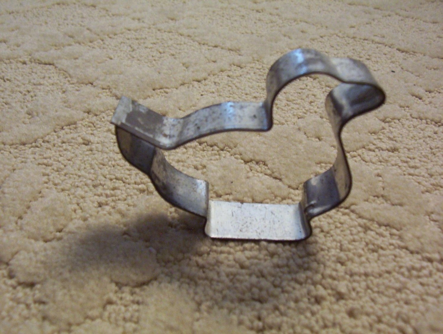 Cookie Cutter Duck Vintage Metal Tin Kitchenware Baking Antique