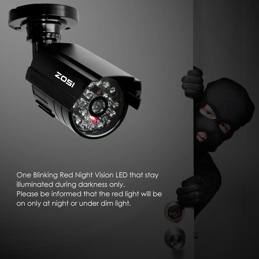 Home Security Dummy Fake Simulate Camera Flashing LED Cam Indoor