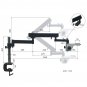OMAX 2.1X-225X 18MP USB3.0 Digital Stereo Microscope on Articulating Arm 30W LED