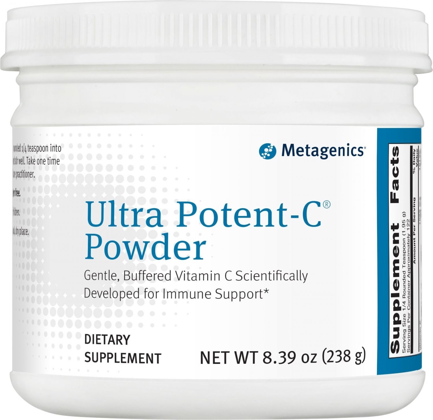Metagenics Ultra PotentC Powder For Immune Support 8 oz, 238g FREE