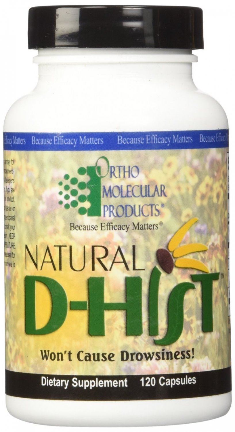 Ortho Molecular Product Natural D-Hist - 120 Capsules FREE SHIPPING