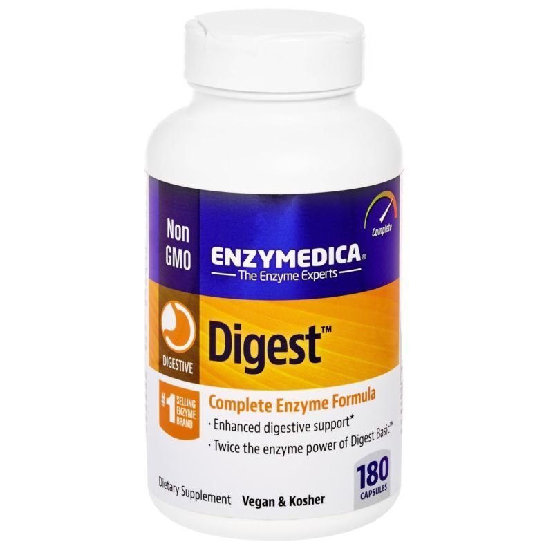 Enzymedica Digest Complete Digestive Enzyme Formula 180 Capsules (FFP)