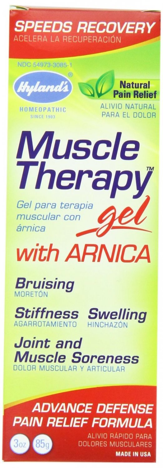 Muscle Therapy Gel With Arnica Natural Pain Relief Formula 3 Oz Pack Of 6