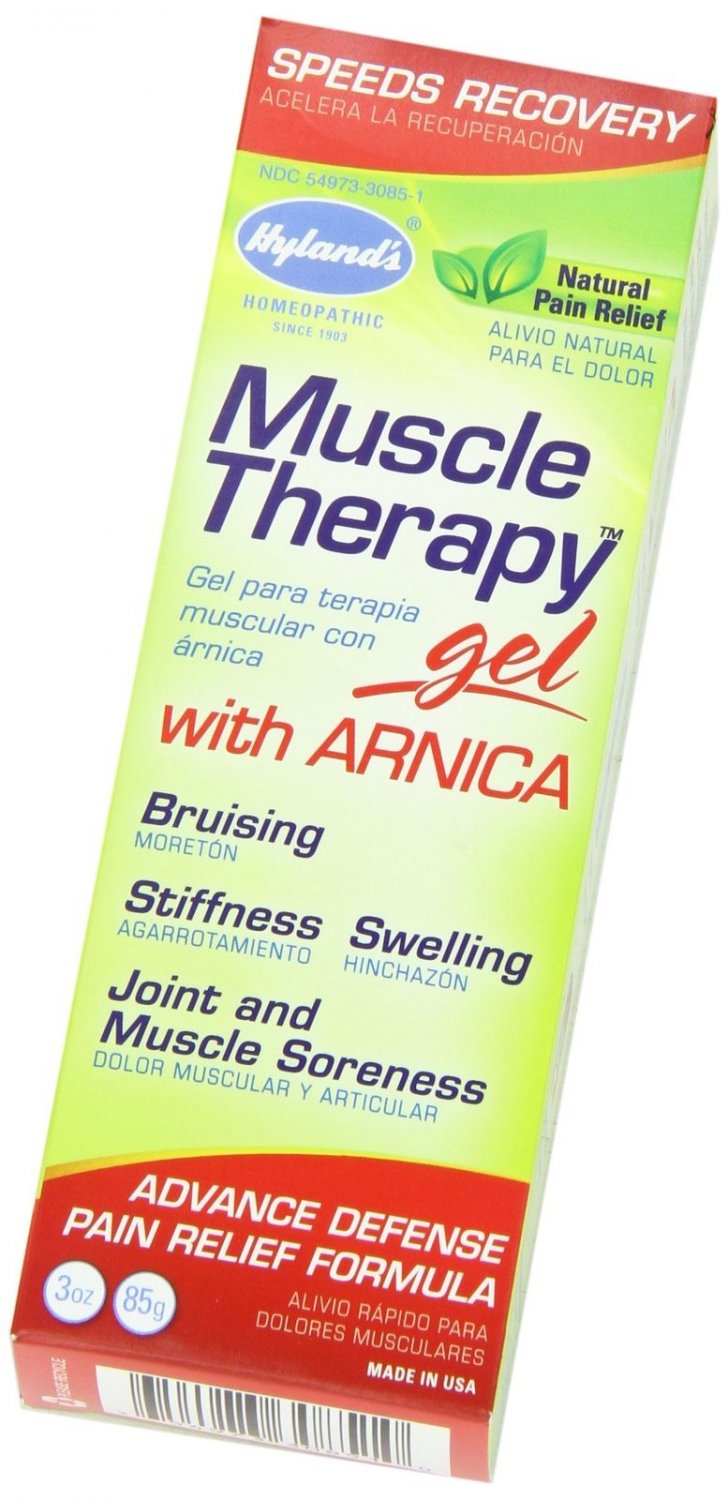 Muscle Therapy Gel With Arnica Natural Pain Relief Formula 3 Oz Pack Of 6