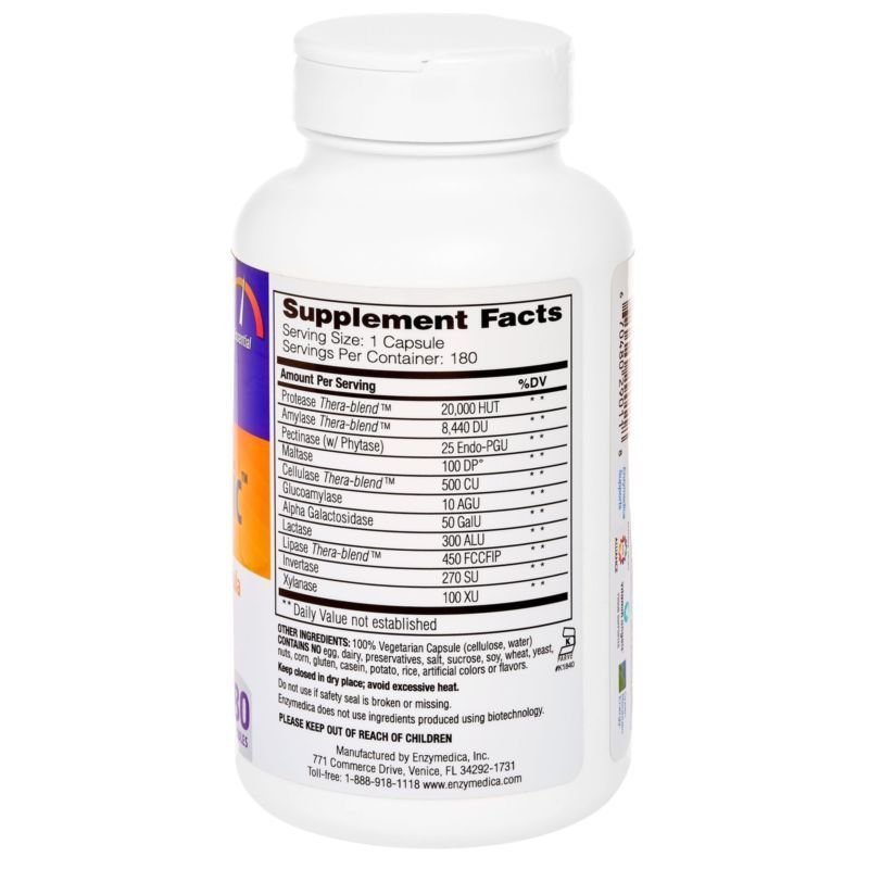 Enzymedica - Digest Basic Essential Full Spectrum Digestive Enzymes 180 ...